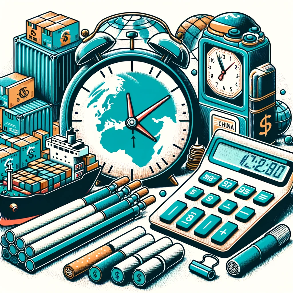 Calculating Shipping Costs and Time for E-Cigarette Imports