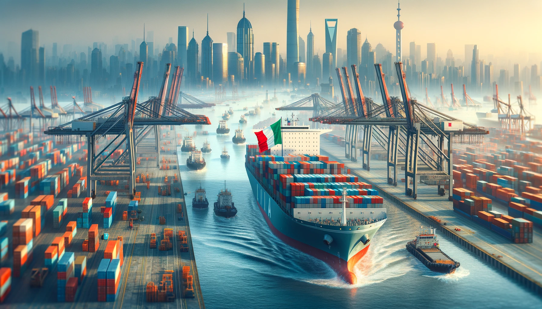 Shipping from China to Italy
