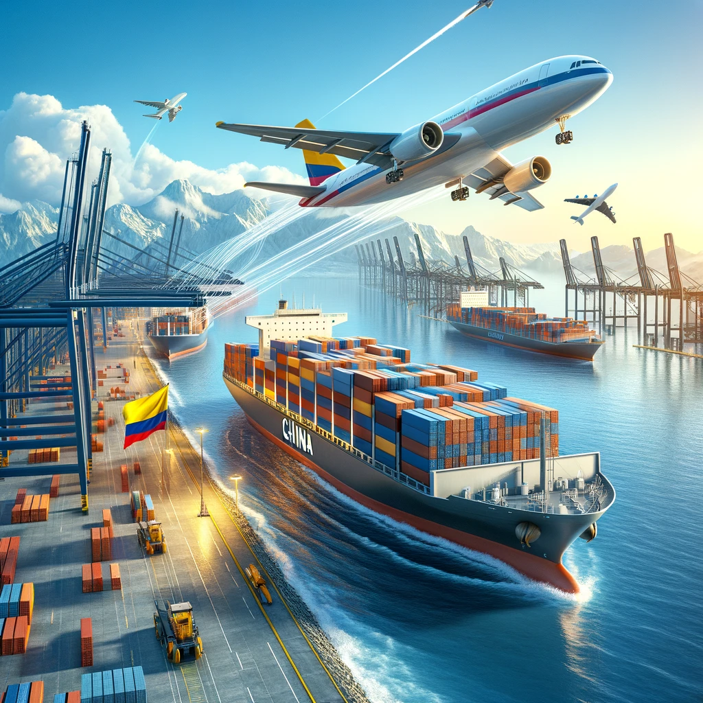 Shipping from China to Colombia