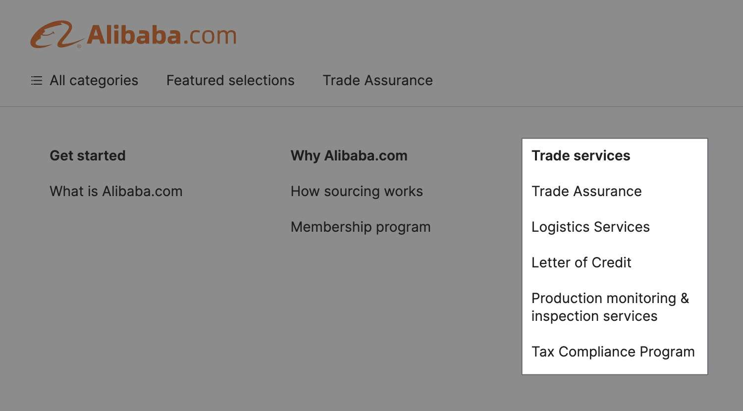 Overview of Alibaba’s platform