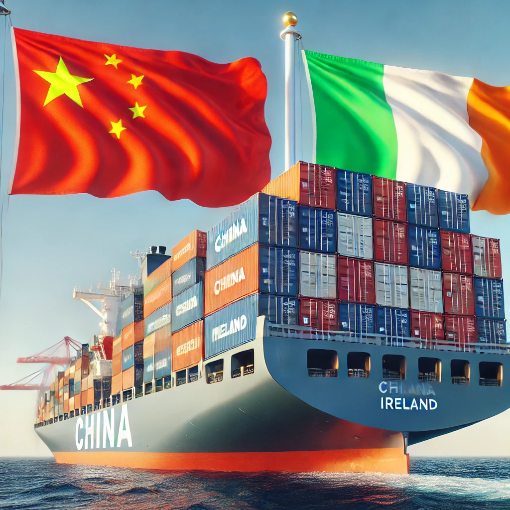 Shipping from China to Ireland