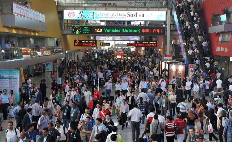 Crowd at the Canton Fair