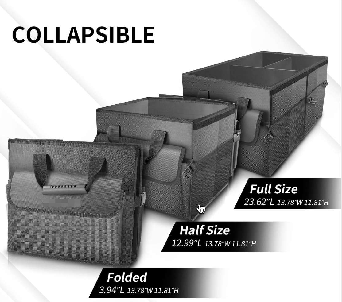 Different types of trunk organizers