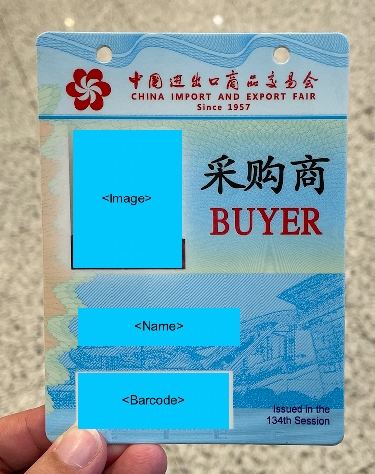 Canton fair badge