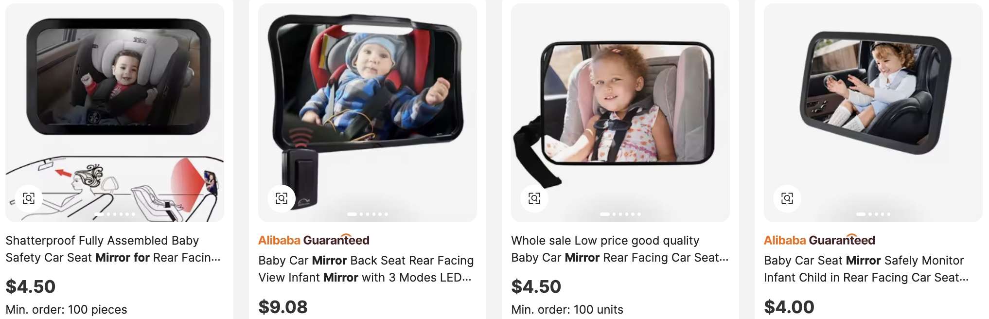Backseat Mirror for Rear-Facing