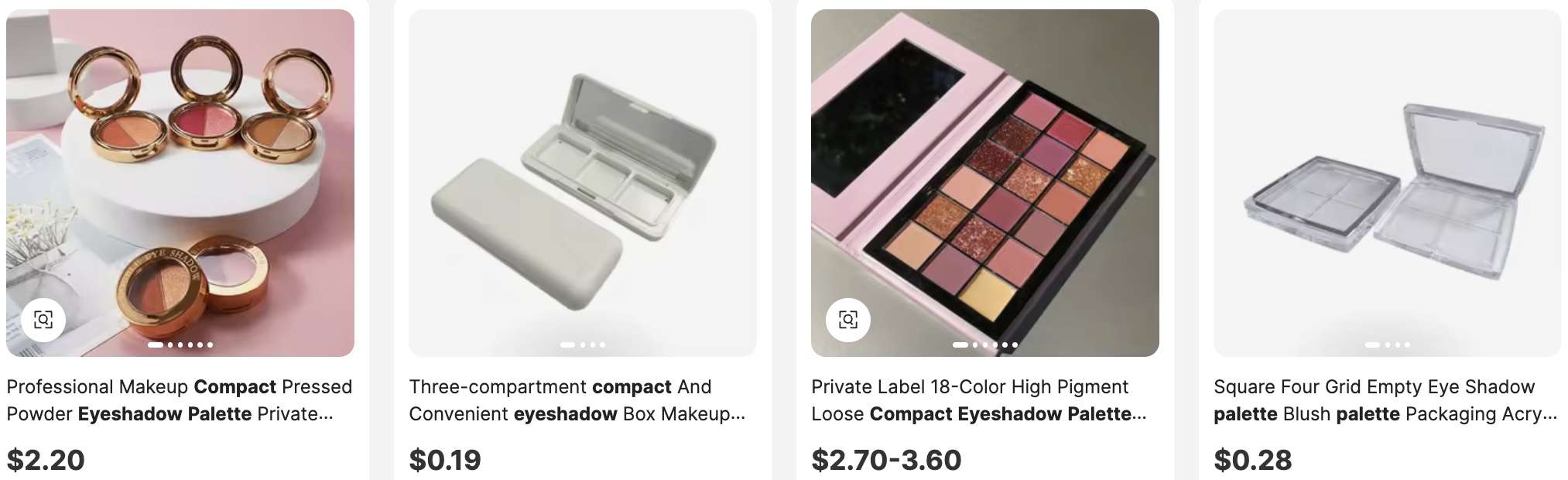Compact Eyeshadow Palettes