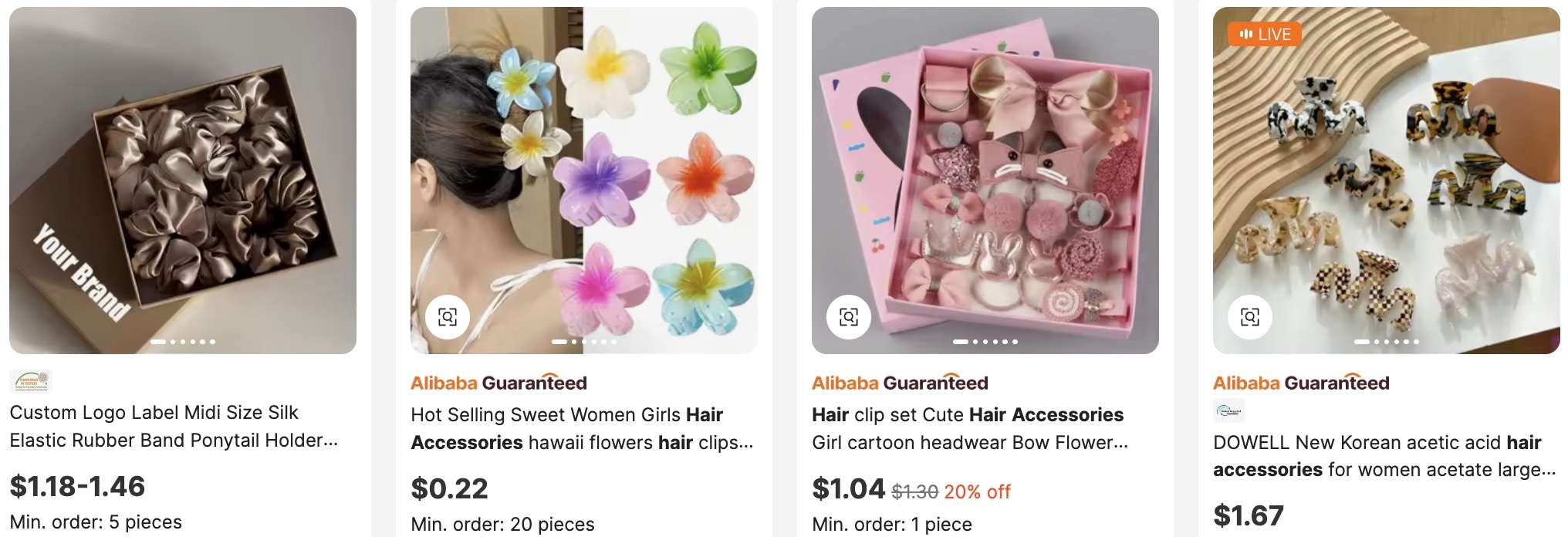 Hair Accessories (Scrunchies, Clips, Bands)