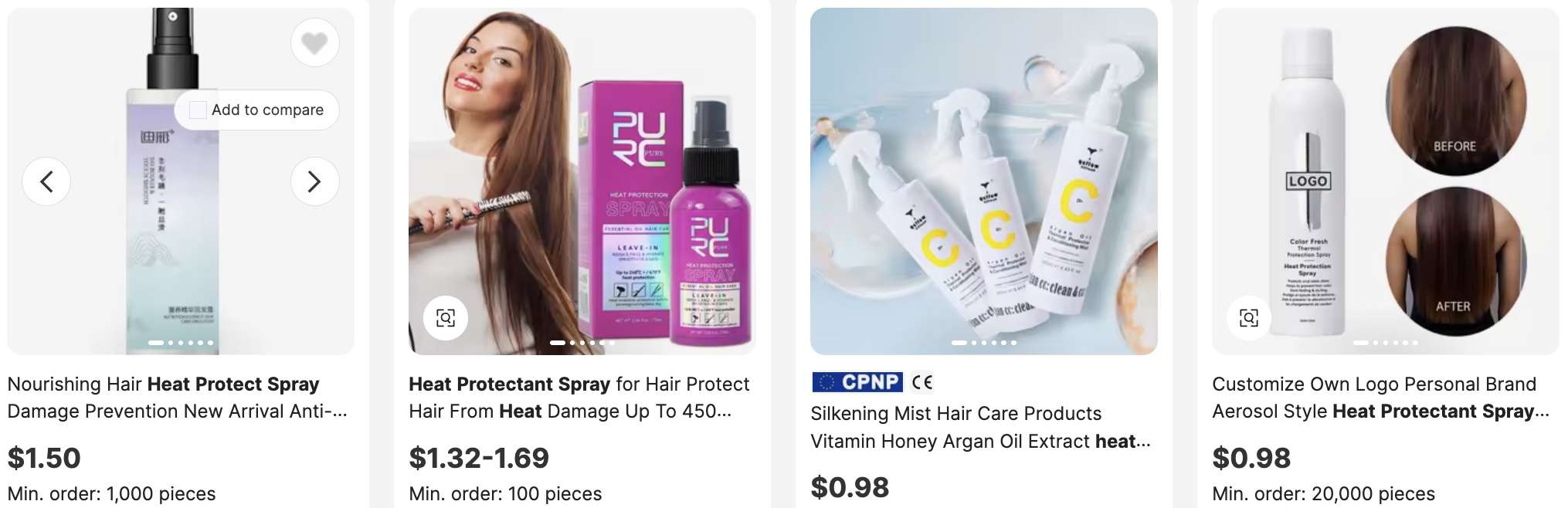 Heat Protectant Sprays