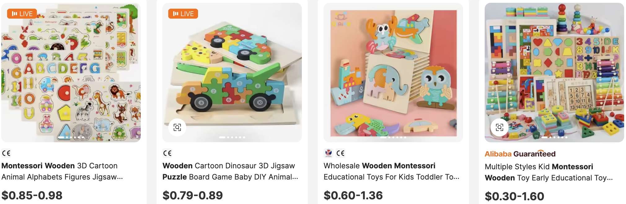 Montessori Wooden Puzzles