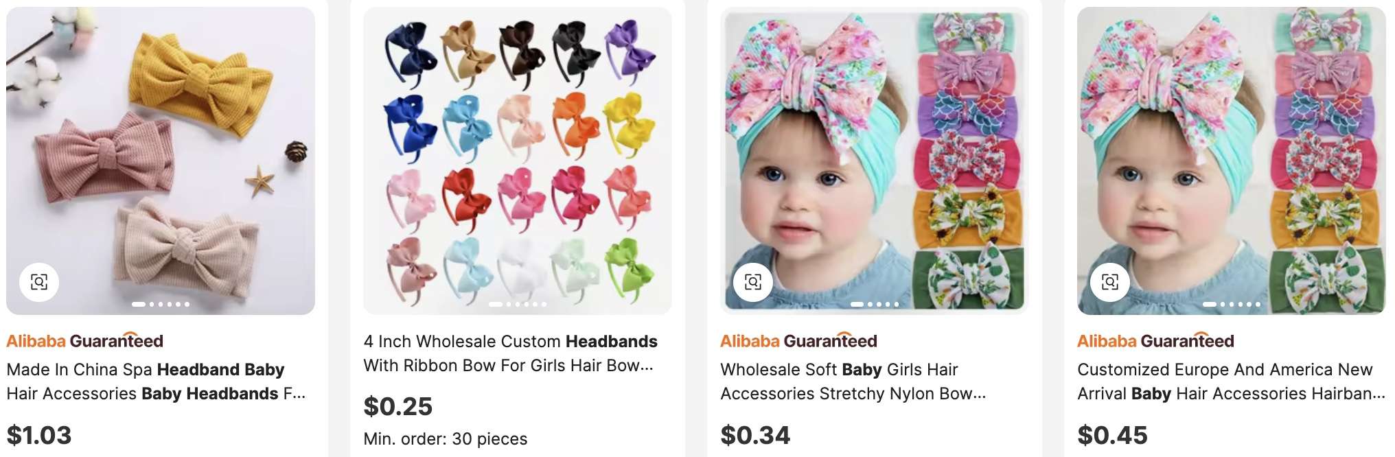 Non-Slip Hair Bows and Headbands
