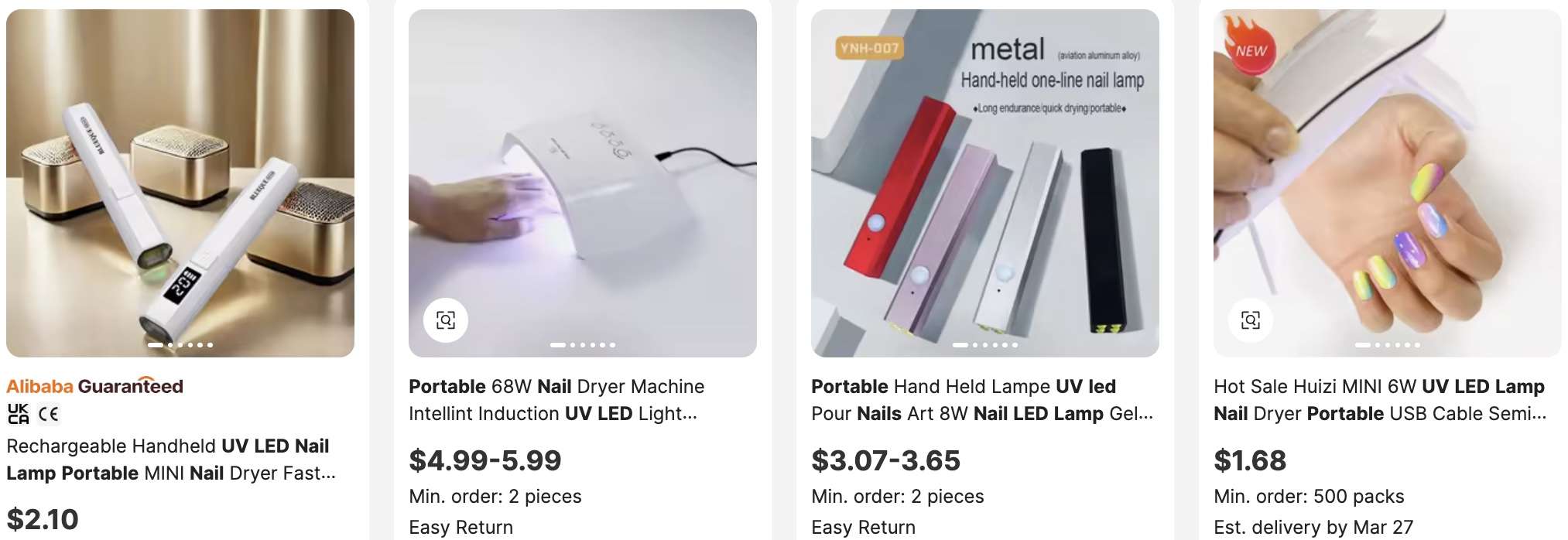 Portable UV Lamps for Nails