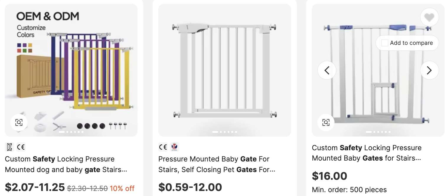 Pressure-Mounted Safety Gate