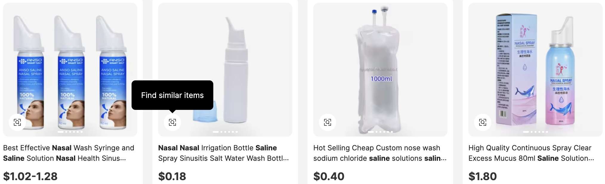 Saline Nasal Drops