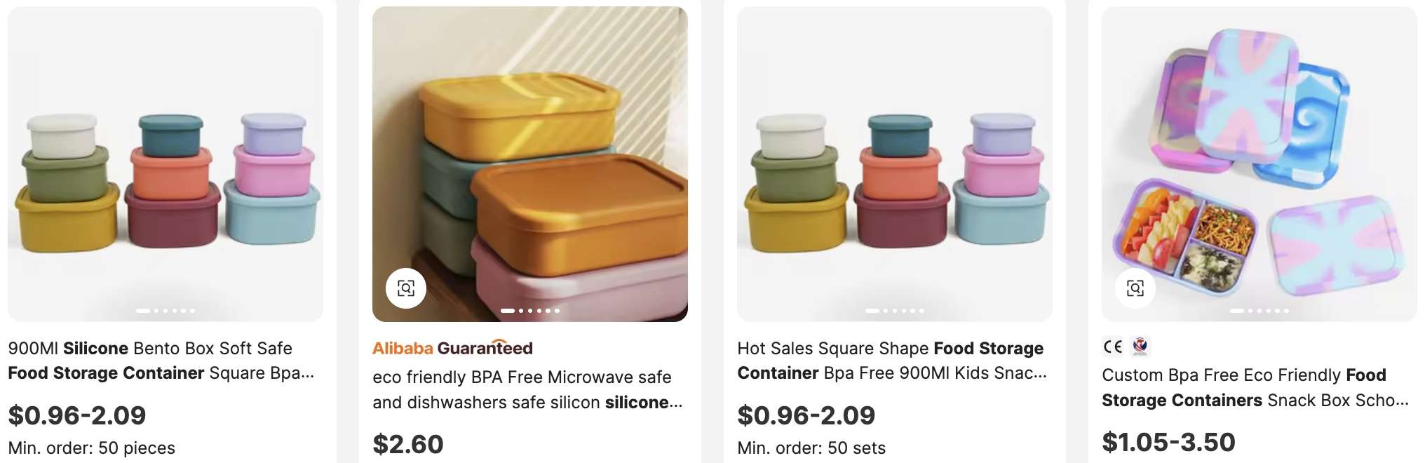 Silicone Food Storage Containers