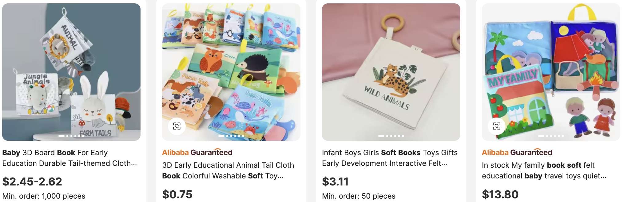 Soft Fabric Baby Books