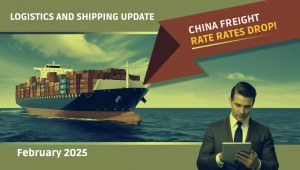CHINA FREIGHT RATE RATES DROP!
