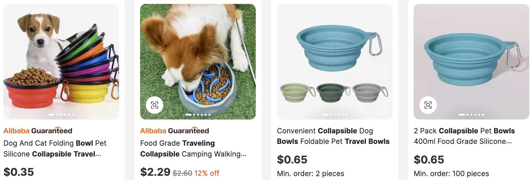 Collapsible Travel Bowls