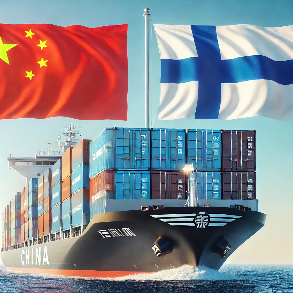 Shipping from China to Finland