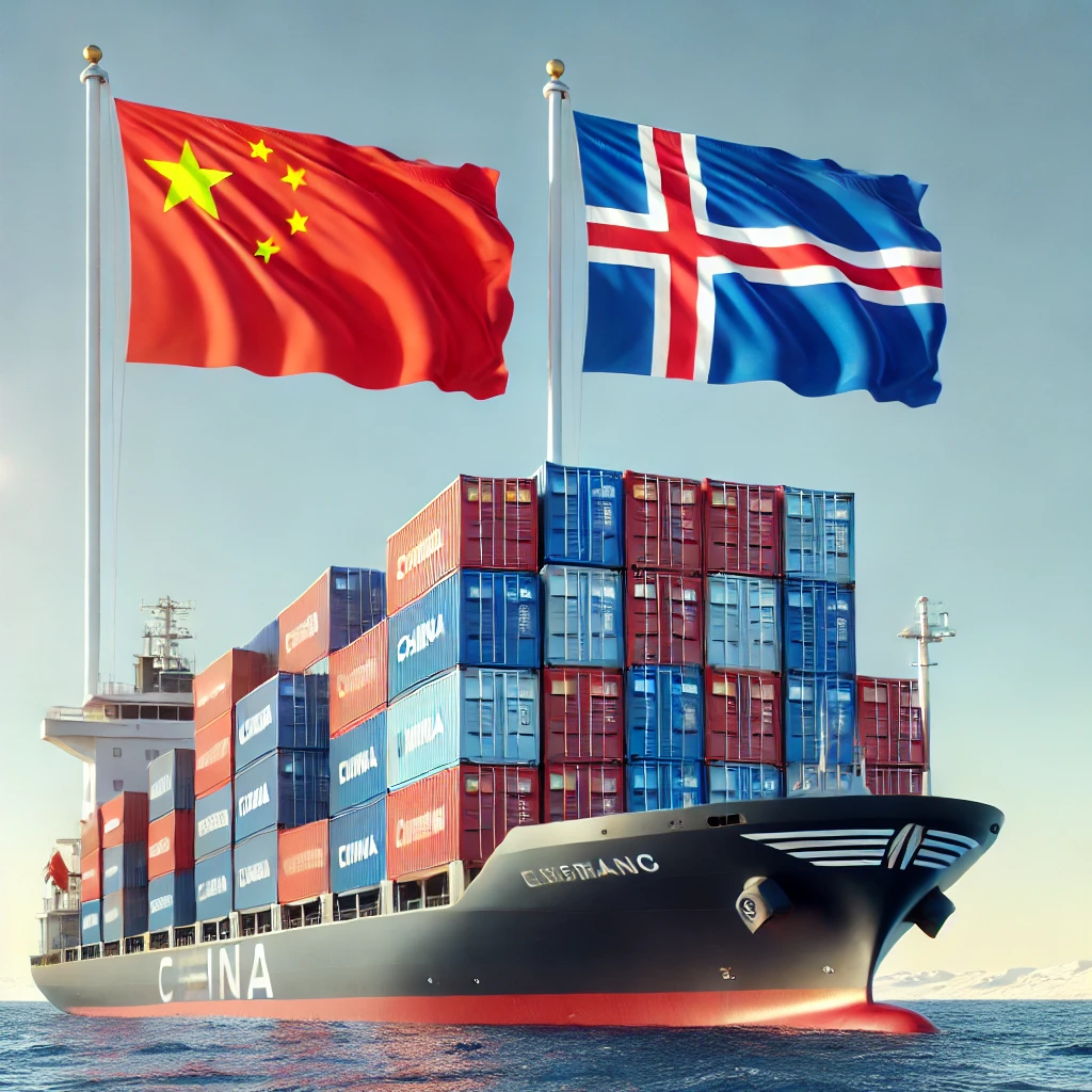 Shipping from China to Iceland