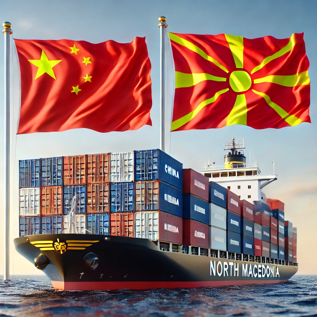 Shipping from China to North Macedonia