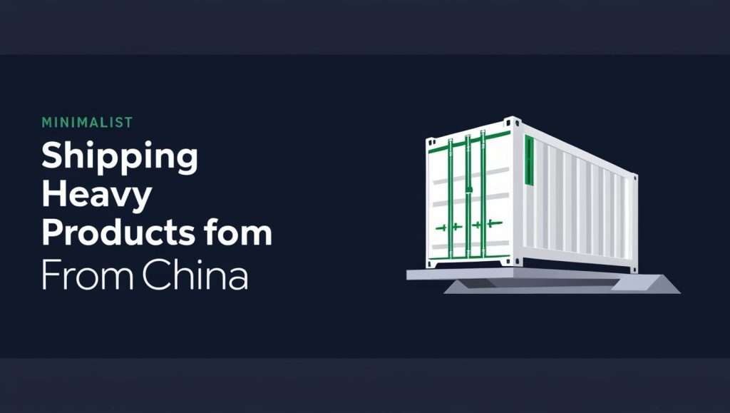 Shipping Heavy Products from China