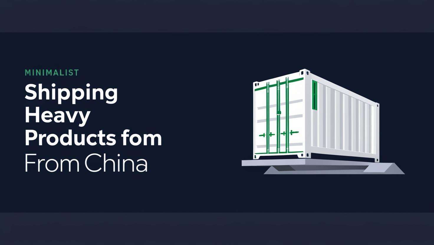 Shipping Heavy Products from China