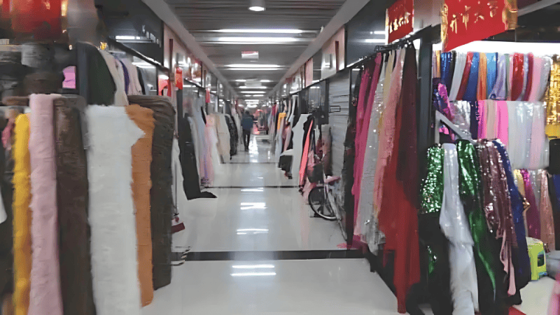 Yiwu wholesale market and the Canton Fair textile section